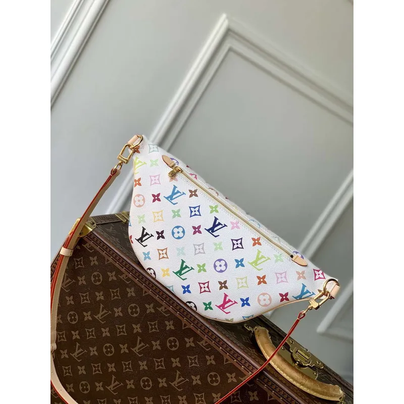 LV M13660 Louis Vuitton LV x TM High Rise Bumbag Multicolored Other Monogram Canvas