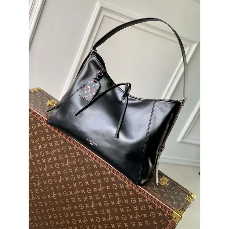 LV M13105 Louis Vuitton LV x TM CarryAll Vibe MM Bag Black