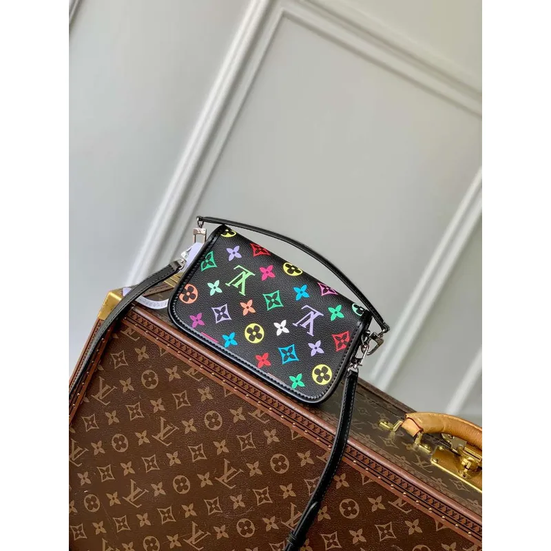 LV M14194 Louis Vuitton LV x TM Nano Diane Bag Black Multicolored Monogram Canvas