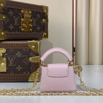 LV M48865 Louis Vuitton Capucines Micro Bag Pink