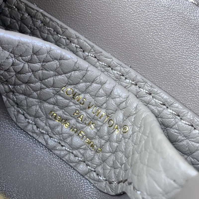 LV M48865 Louis Vuitton Capucines Micro Bag Gray