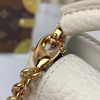 LV M02132 Louis Vuitton Capucines Micro Bag White