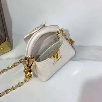 LV M02132 Louis Vuitton Capucines Micro Bag White