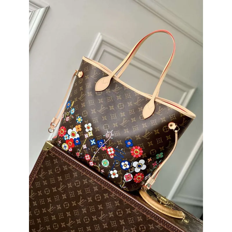 LV M13271 Louis Vuitton Neverfull MM Bag Monogram