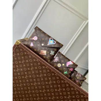 LV M12203 Louis Vuitton Kirigami Pochette Monogram / Candy Red