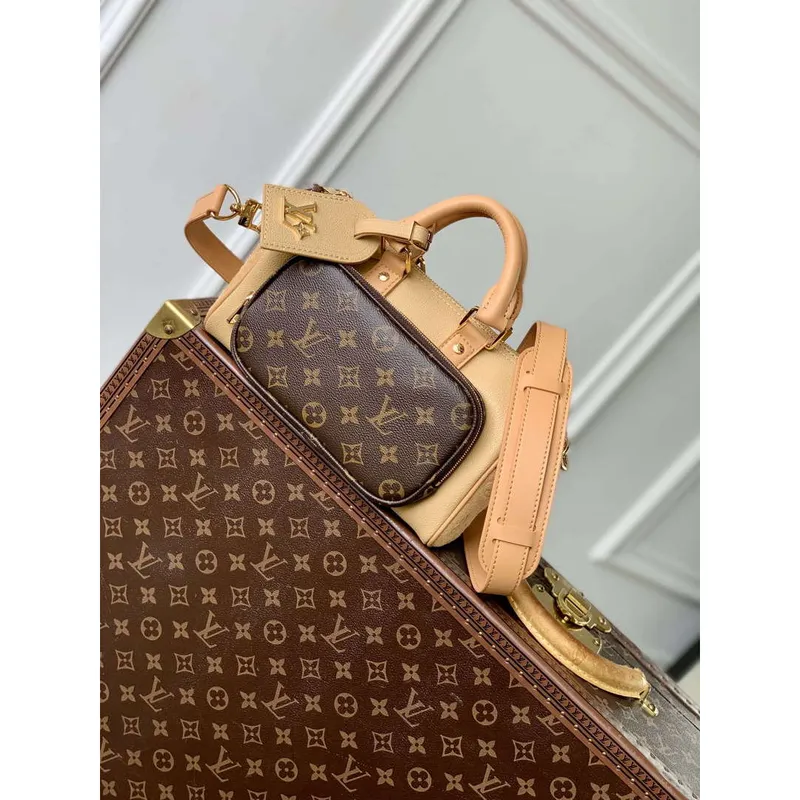LV M12627 Louis Vuitton Keepall Bandoulière 25 Bag Beige