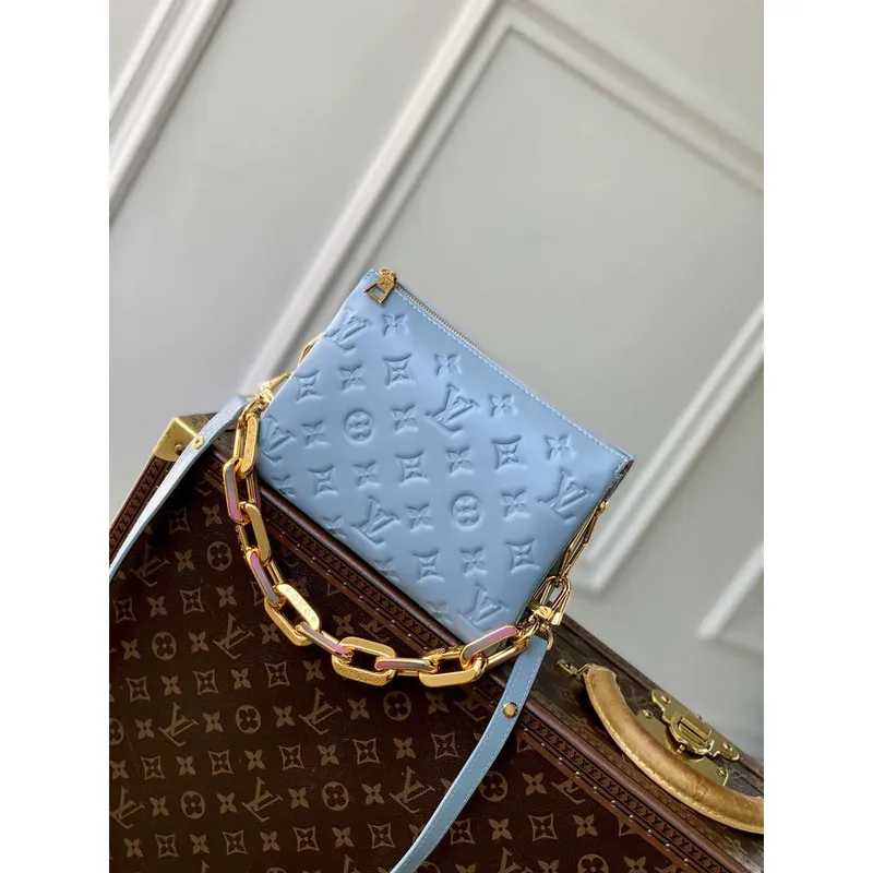 LV M24338 Louis Vuitton Coussin BB Handbag Blue