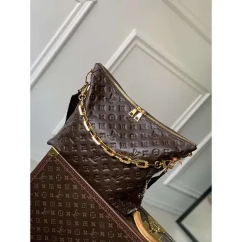 LV M12072 Louis Vuitton Coussin Hobo MM Bag Chocolat