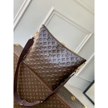 LV M12072 Louis Vuitton Coussin Hobo MM Bag Chocolat