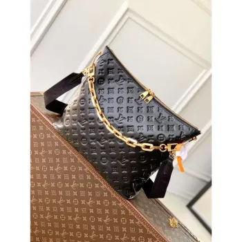 LV M12068 Louis Vuitton Coussin Hobo MM Bag Black