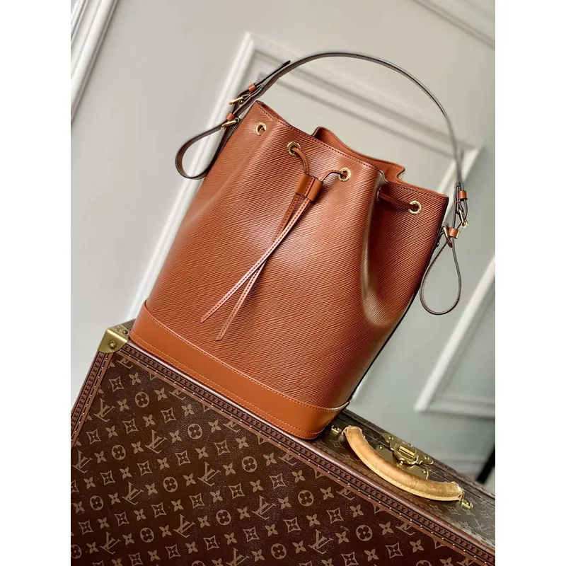 LV M12604 Louis Vuitton Noé MM Bucket Bag Kenyan Fauve