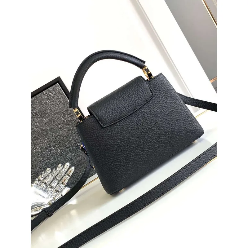 LV M11342 Louis Vuitton Capucines Mini Bag Black