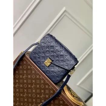 LV M41487 Louis Vuitton Pochette Métis Handbag Dark Blue