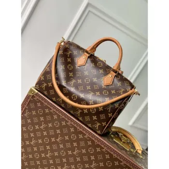 LV N87212 Louis Vuitton Speedy Soft 30 Boho Bag Monogram Tan