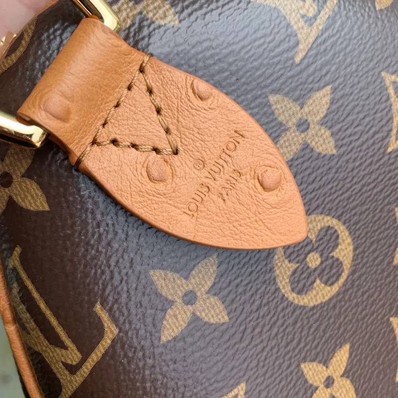 LV N87212 Louis Vuitton Speedy Soft 30 Boho Bag Monogram Tan