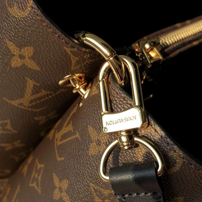 LV M43550 Louis Vuitton Flower Tote Monogram Black