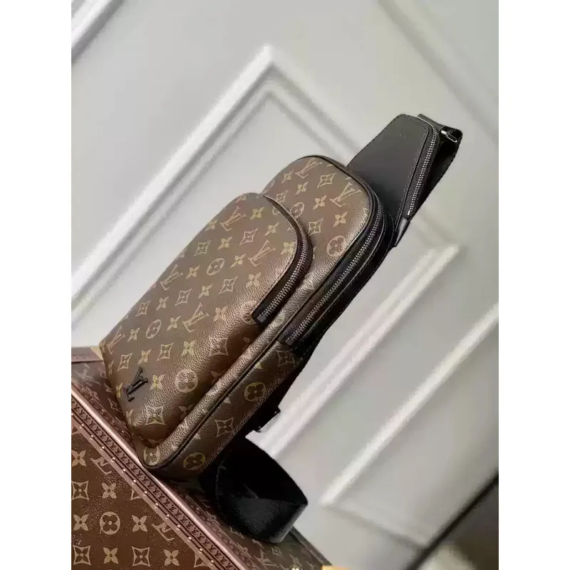 LV M46327 Louis Vuitton Avenue Slingbag Monogram Macassar