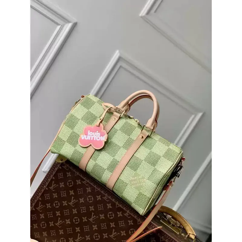 LV N40671 Louis Vuitton Keepall Bandoulière 35 Monogram Damier Golf