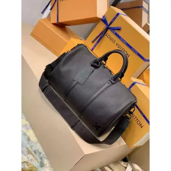 LV M57088 Louis Vuitton Keepall Bandoulière 42 Keepall Bandoulière LV Aerogram Black