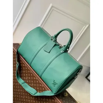 LV M22609 Louis Vuitton Keepall Bandoulière 50 LV Aerogram Bag Green