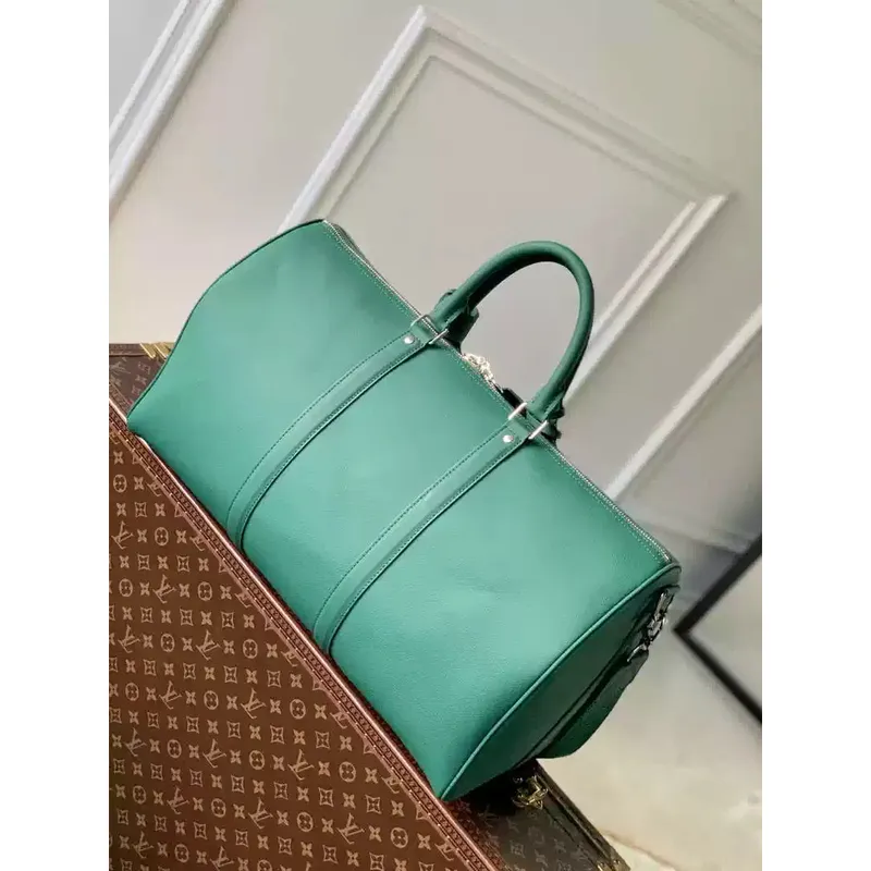 LV M22609 Louis Vuitton Keepall Bandoulière 50 LV Aerogram Bag Green