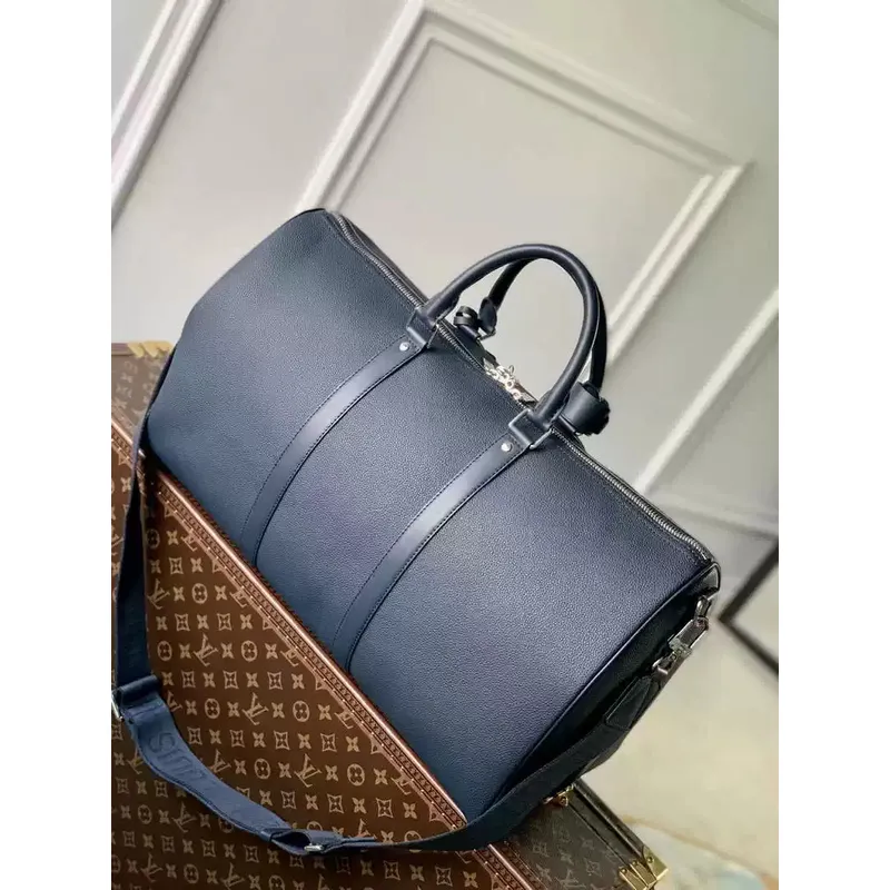 LV M23727 Louis Vuitton Keepall Bandoulière 50 Keepall Bandoulière LV Aerogram Navy Blue
