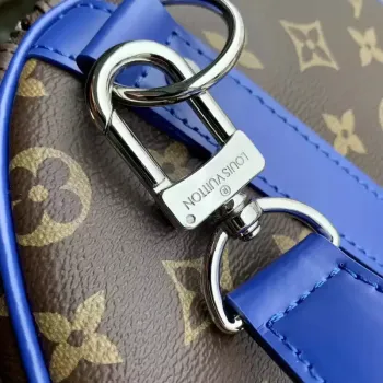 LV M46772 Louis Vuitton Keepall Bandoulière 50 Travel Bag Monogram Blue M12633