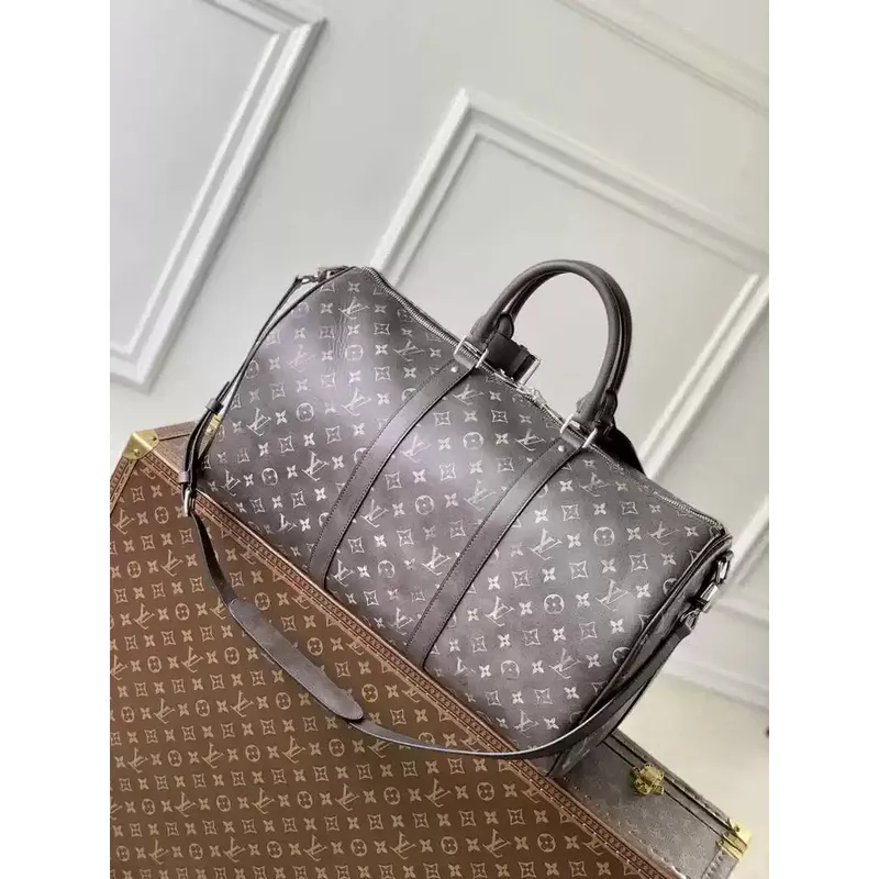 LV M11596 Louis Vuitton Keepall Bandoulière 50  Autres Cuirs Monogram Black