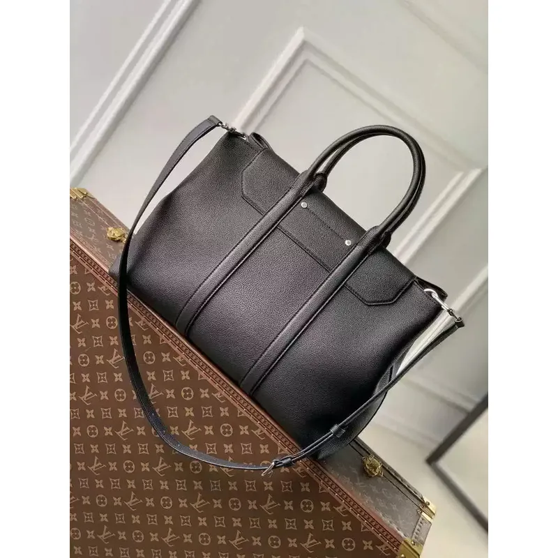 LV M23153 Louis Vuitton Georges Tote MM H30 Black