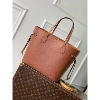 LV M12467 Louis Vuitton Neverfull MM Bag Epi Leather Brown
