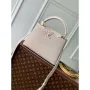LV M11341 Louis Vuitton Capucines BB Bag Galet Gray