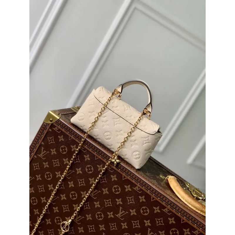 LV M12145 Louis Vuitton Nano Madeleine Bag Cream