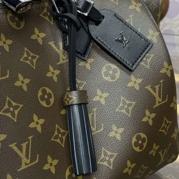 LV M12243 Louis Vuitton Speedy Soft 30 Dark Bag Monogram Black