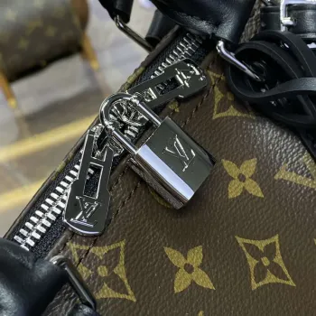 LV M12243 Louis Vuitton Speedy Soft 30 Dark Bag Monogram Black