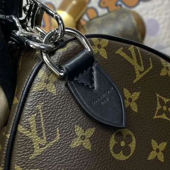 LV M12243 Louis Vuitton Speedy Soft 30 Dark Bag Monogram Black