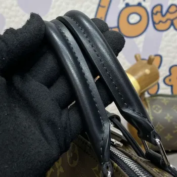 LV M12243 Louis Vuitton Speedy Soft 30 Dark Bag Monogram Black