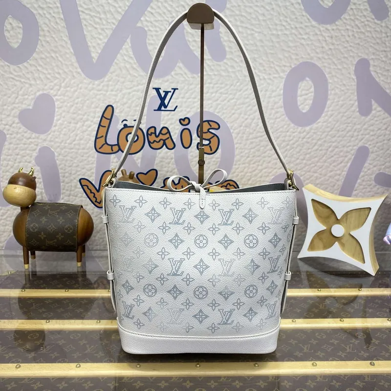 LV M12496 Louis Vuitton Flore Handbag Brume Gray