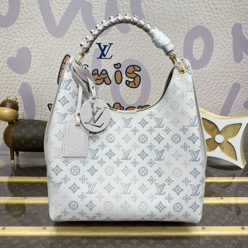 LV M12093 Louis Vuitton Carmel Handbag Brume Gray