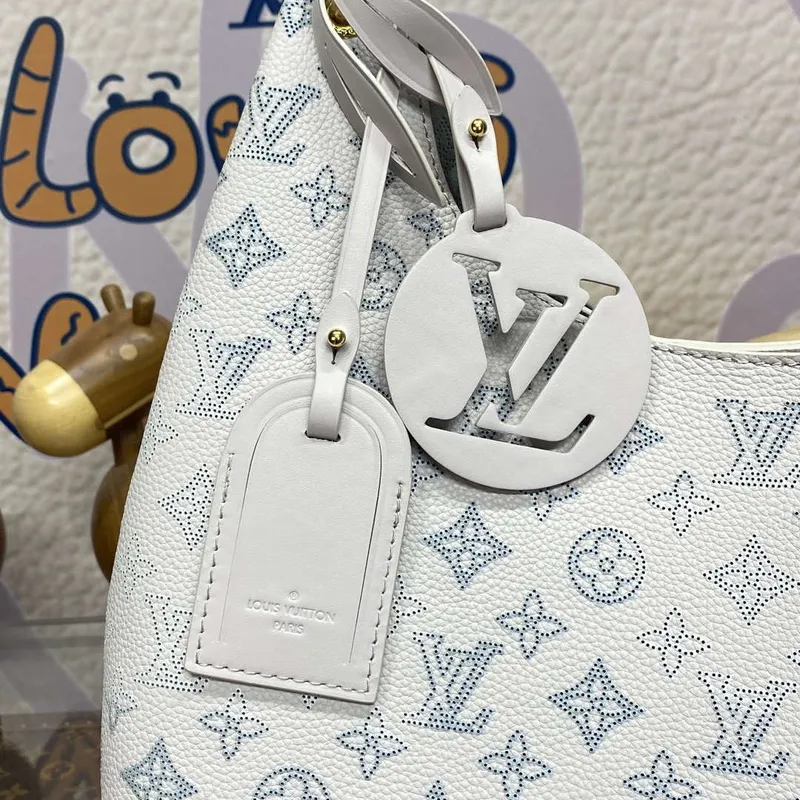 LV M12093 Louis Vuitton Carmel Handbag Brume Gray