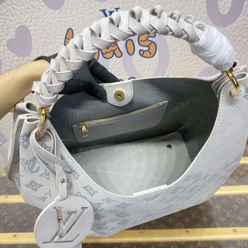 LV M12093 Louis Vuitton Carmel Handbag Brume Gray