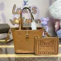 LV M12099 Louis Vuitton Reversible Neverfull Bandoulière Inside Out BB Handbag Brown