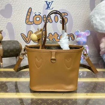 LV M12099 Louis Vuitton Reversible Neverfull Bandoulière Inside Out BB Handbag Brown