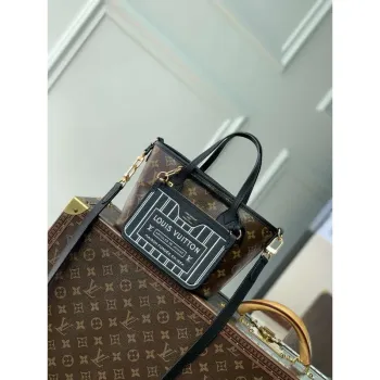 LV M12099 Louis Vuitton Reversible Neverfull Bandoulière Inside Out BB Handbag Black