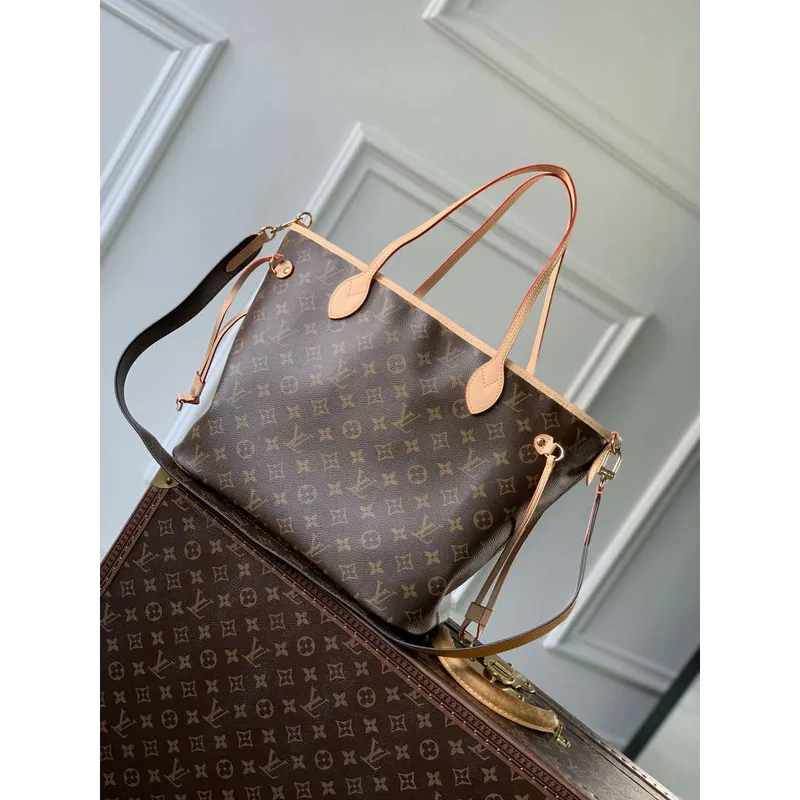 LV M11947 Louis Vuitton Reversible Neverfull Inside Out MM Handbag Yellow