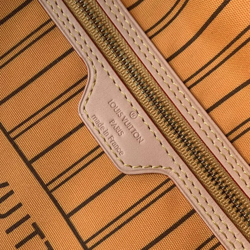 LV M11947 Louis Vuitton Reversible Neverfull Inside Out MM Handbag Yellow