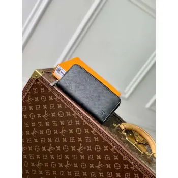 LV M31071 Louis Vuitton Zippy Wallet Black EPI
