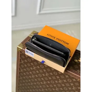 LV M31071 Louis Vuitton Zippy Wallet Black EPI
