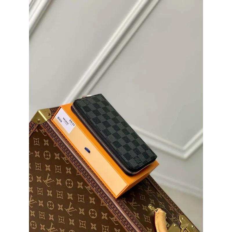 LV N63503 Louis Vuitton Zippy Wallet Damier Black M63076