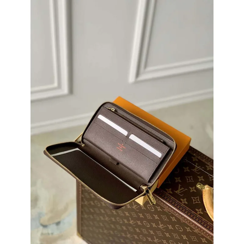 LV N60003 Louis Vuitton Zippy Wallet Damier Ebene