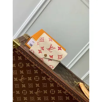 LV M83507 Louis Vuitton Victorine Wallet Sunrise Aquarelle Beige